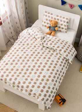 定做60支长绒棉贡缎全棉卡通印花被套儿童宝宝幼儿园垫套60x135cm