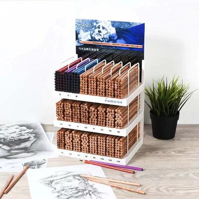 马可木杆铅笔美术生专用绘画素描多灰度炭笔7080Raffine架装套装