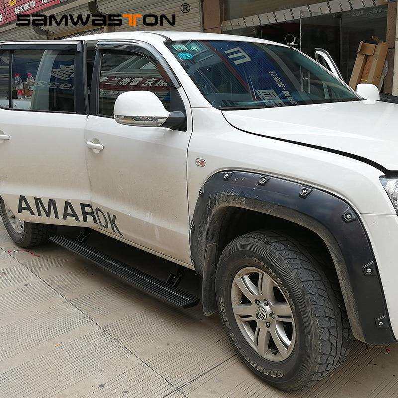 Amarok皮卡电动踏板自动伸缩智能外侧脚踏上车改装饰配件加厚迎宾