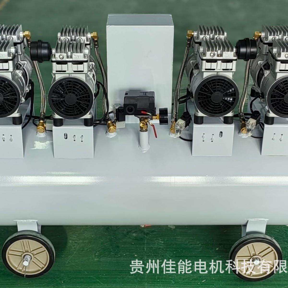 锦穗科技3000W-110L空压机无油静音小型气泵小型空压机750W*4