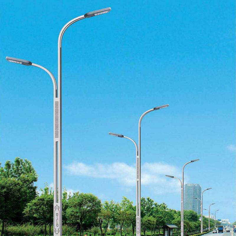 定 制LED户外乡村市电路灯广场道路双臂路灯室外照明灯具厂家
