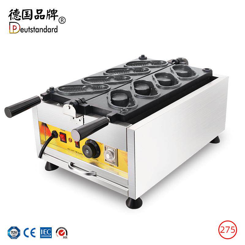 洞洞鞋华夫饼网红可翻转烤饼机电热烘培小吃机器外贸出口工厂直销