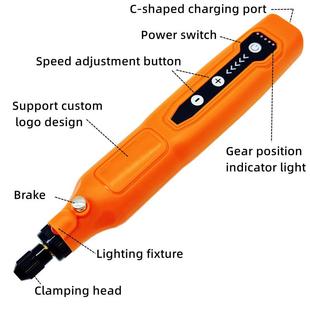 55PC迷电磨电你动工具绘CIE画板孔机无绳抛光笔钻模208A带灯