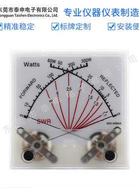 驻波表头无线电台SWR Watt Meter 双针60/300W功率表发射机带背光