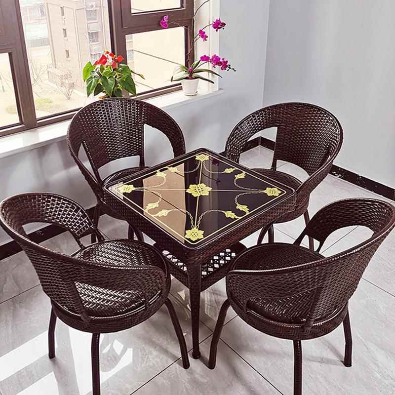 阳台椅藤椅三件套闲客小茶NFL-01几厅户外单人休靠背旋桌转椅子家