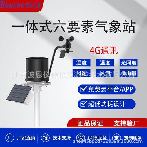 波恩仪器六要素自动气象站微型气象环境监测设备高精度气象仪厂家
