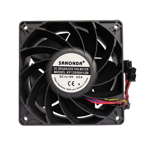 12050散热风扇12V8.0A暴力风扇电脑电子设备冷却器6线双插头