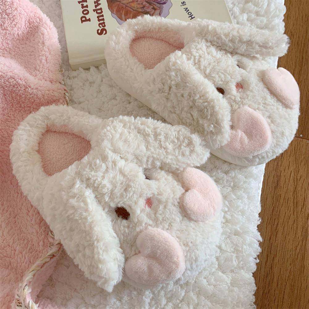 中老年人妈妈棉鞋女冬季加绒加厚可爱小兔子少女心卧室防滑家居保,居家布艺,居家棉拖/棉鞋,淘宝优惠券,粉丝福利购,淘宝优惠卷