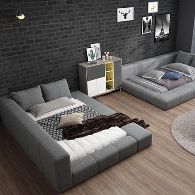 ft二布主艺榻米床胎三胎亲子床拼接F87J9TMH床家庭榻卧室加宽卧大