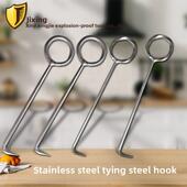 不锈钢六角钩圆钩工程产品扎钩捆扎钩不锈钢捆扎钢筋工艺品弯钩