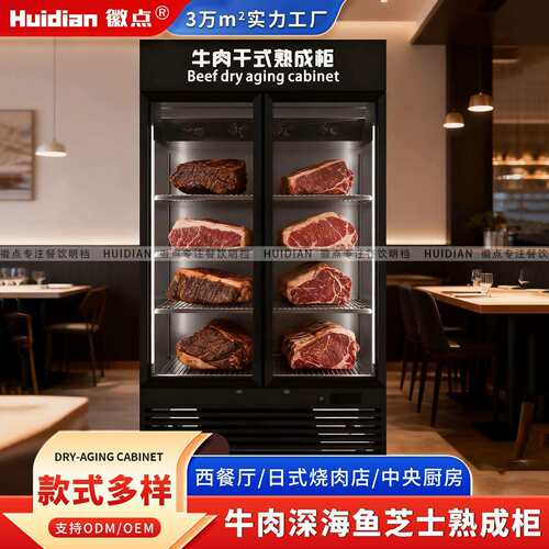 干式牛排芝士熟成柜商用保温保鲜湿式牛肉排酸柜西餐牛扒展示柜