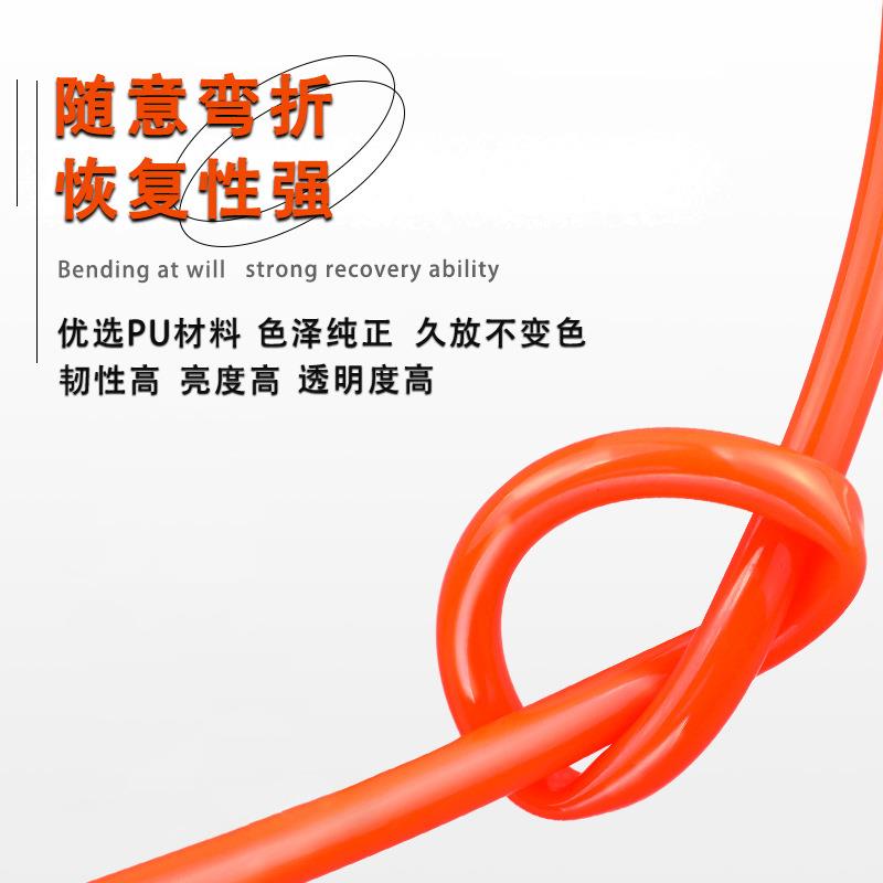 PU气管90M透明耐高温气动软管8/10/12/14/16空压机耐高压防爆气管