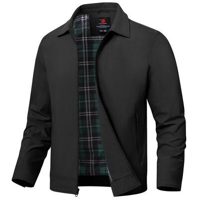 O 81608 Men's Silk Collar Jacket 桑蚕丝翻领夹克