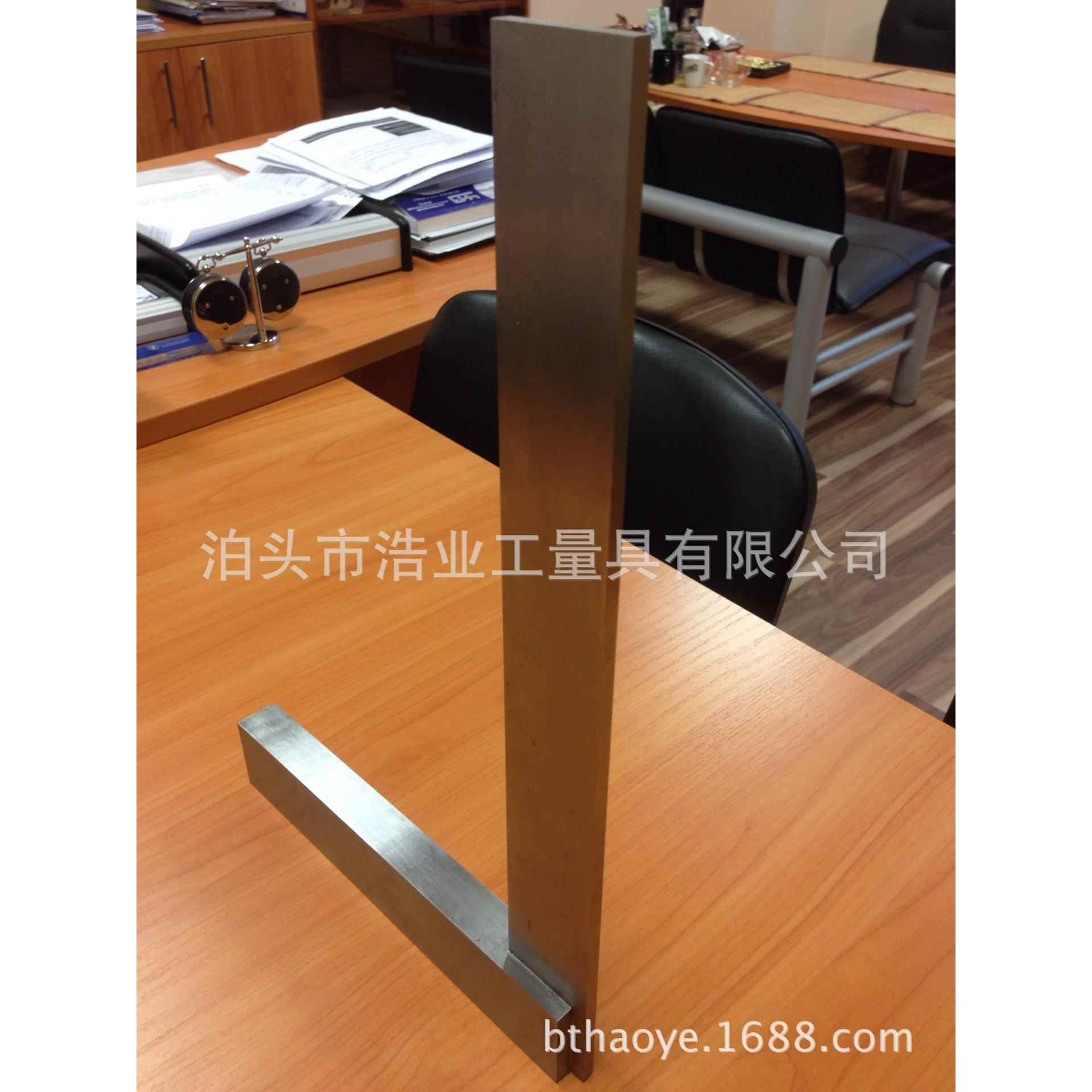 带刻度宽座角尺刻线角尺160x8座090度角尺不0锈0钢宽检1600x800验