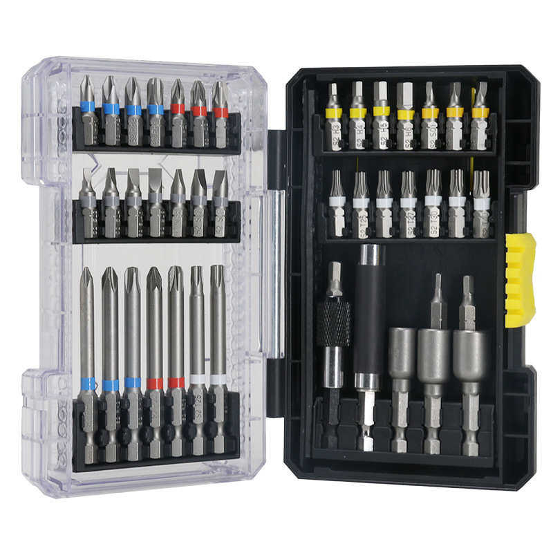 螺丝刀级螺丝刀高硬度43批件套装多用s2批强磁工业电动电钻头套头