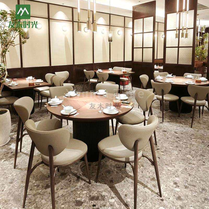 连锁西餐厅桌椅用餐饮店茶卡座沙厅楼发粤菜茶餐实木YOUMU-02茶商