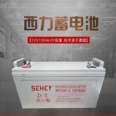 SEHEY/西力蓄电池 NP 100-12/12V100AH 免维护储能 船舶照明用
