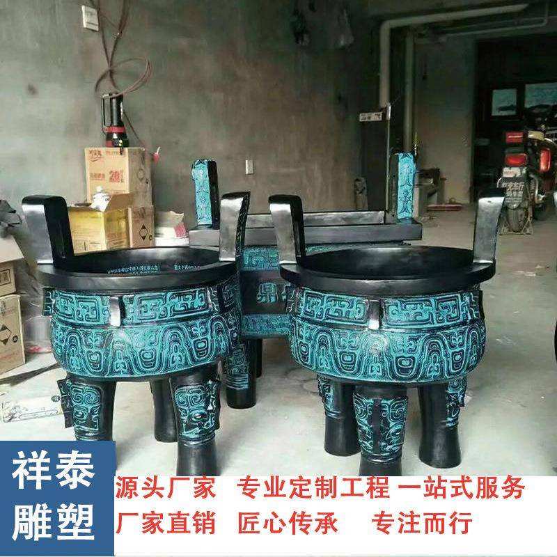 户外大型纯铜鼎司母戊鼎青铜方鼎三足鼎广场公司开业宝鼎摆件