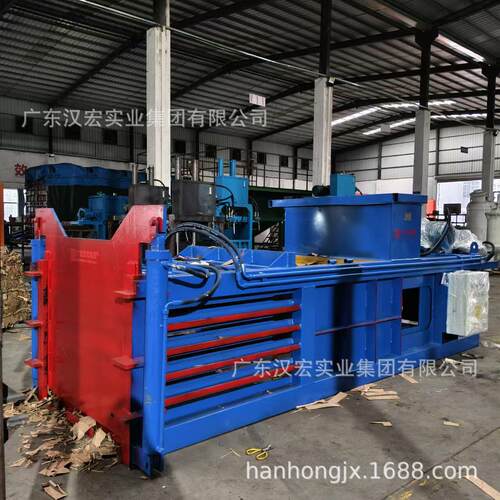 园洲镇卧式液压秸秆棉花打包机废纸箱压缩打包机废纸塑料压包机