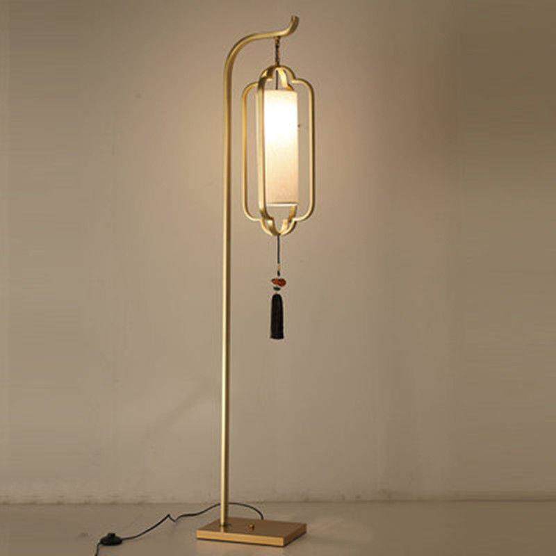 新中式落地灯客厅简约现代仿古复古铁艺led卧室灯中国风灯具书房