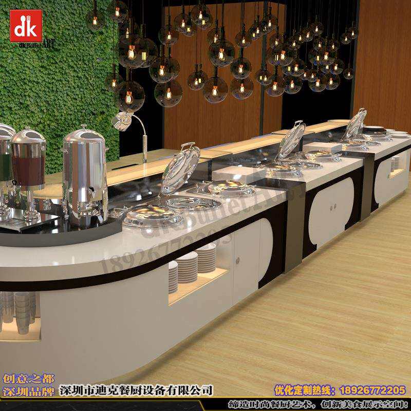 酒店自助餐厅设计企业餐厅专业设计自助餐设备自助餐台布菲台