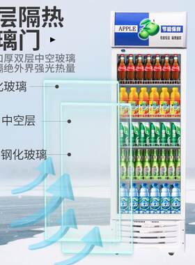 商用啤酒柜单双门保鲜冷藏饮料柜超市冷饮柜餐厅冰柜酒水展示柜