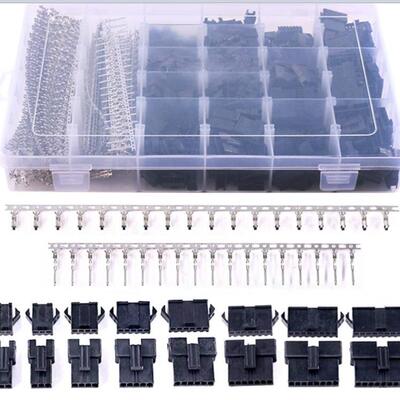 1940件2.54MM23456789公母插头外壳针接头SM连接器组合套件
