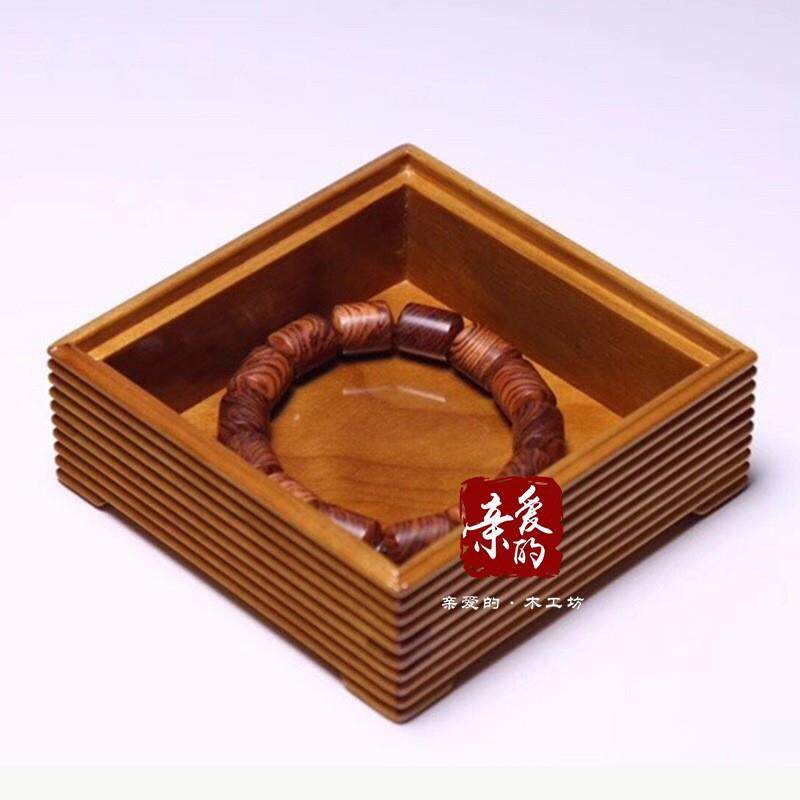 古典手工实木珠宝首饰收纳盒金丝楠木生活用品储物盒收藏盒工艺品