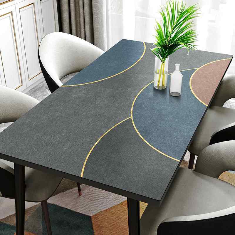 轻奢高级感皮革桌垫防水防油免洗防烫桌布家用长方形餐桌面茶几垫,居家布艺,桌布,淘宝优惠券,粉丝福利购,淘宝优惠卷