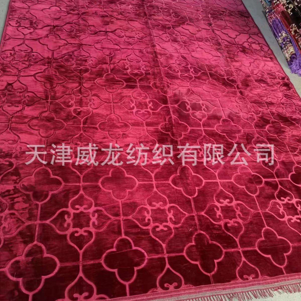 跨境厂家大尺寸2*3m拉舍尔压花客厅地毯中东印花压花毯土耳其地毯
