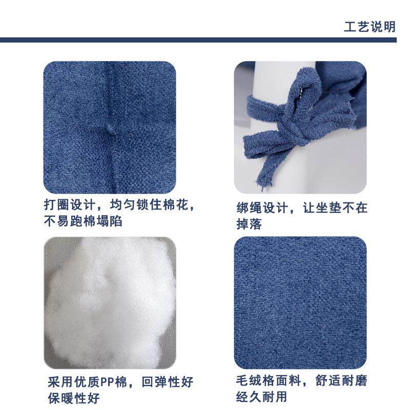 毛绒格办公室椅子连体坐垫一体式餐椅躺椅靠垫腰靠一体椅垫护腰