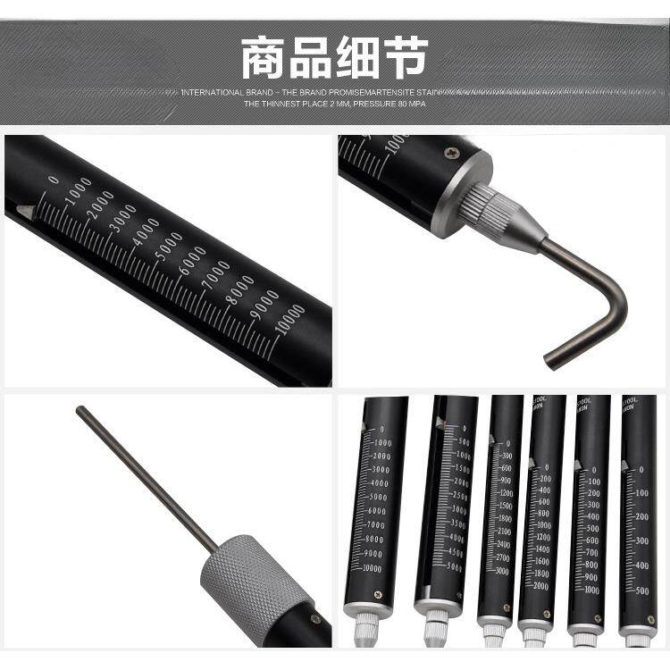 弹簧测力计TK-2计00拉力双表管形测力棒测试刻0拉689力称推力压力