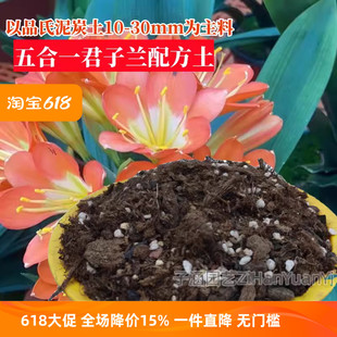 以品氏泥炭土10 二合一君子兰配方土营养土 30mm为主料配制 五