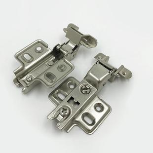 轻奢极窄铝框玻璃门合页无力无制无弹簧铰链酒柜衣柜橱柜门铰配件