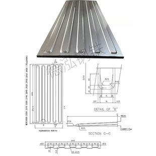 集装箱侧板瓦楞板厂活动房墙板板房工业风前端板耐候钢镀锌顶板
