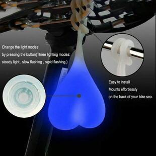 Cycling Bicycle Silicone Egg Lantern Ball Taillight Heart