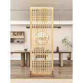 简易装 屏风隔断客厅实木古隔断栏栅新中式 日式 饰镂空入户门遮挡