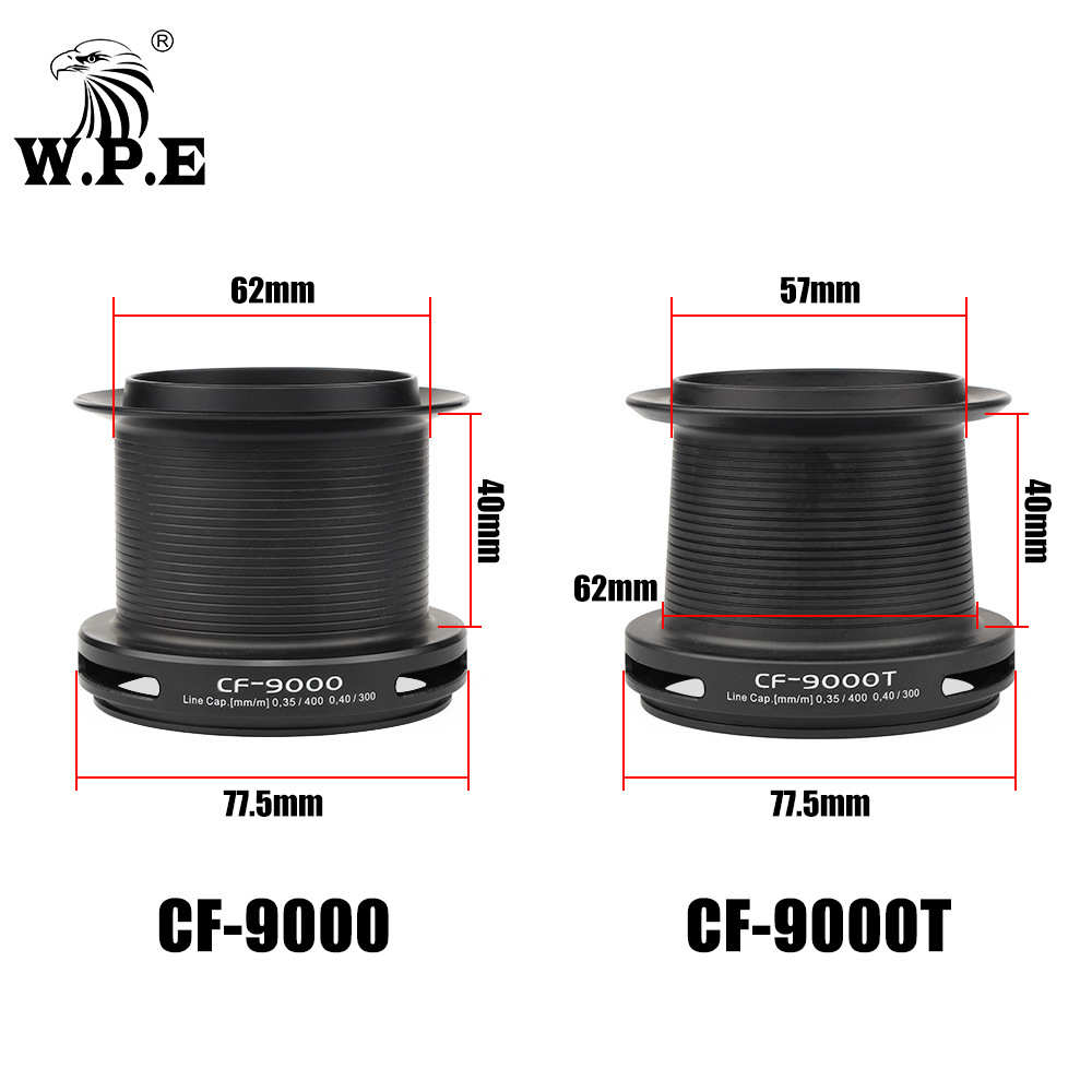 W.P.E鲤鱼钓渔线轮9+1远投金属合金线杯纺车轮路亚轮海钓轮9000