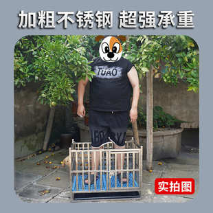 不锈钢狗笼子大型犬狗窝方管室内家用厕所宠物小型中型大型犬金毛