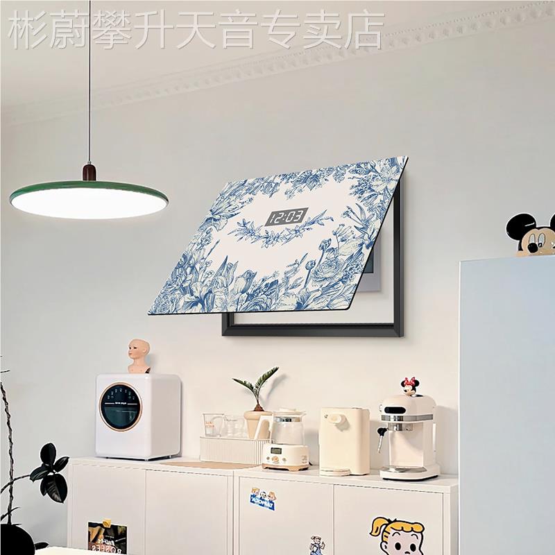 网红花新款素雅线描物鸟欧风电箱箱装饰画挂配表植电式餐厅遮丑画图片