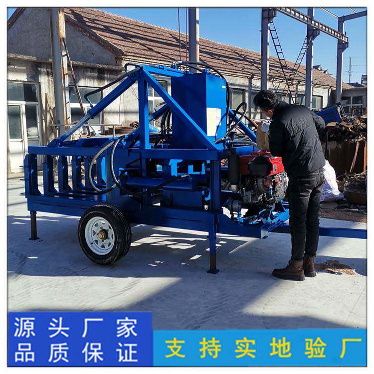 治沙草芦苇杆打包机库尔勒芦苇打捆机带切刀款秸秆打包机