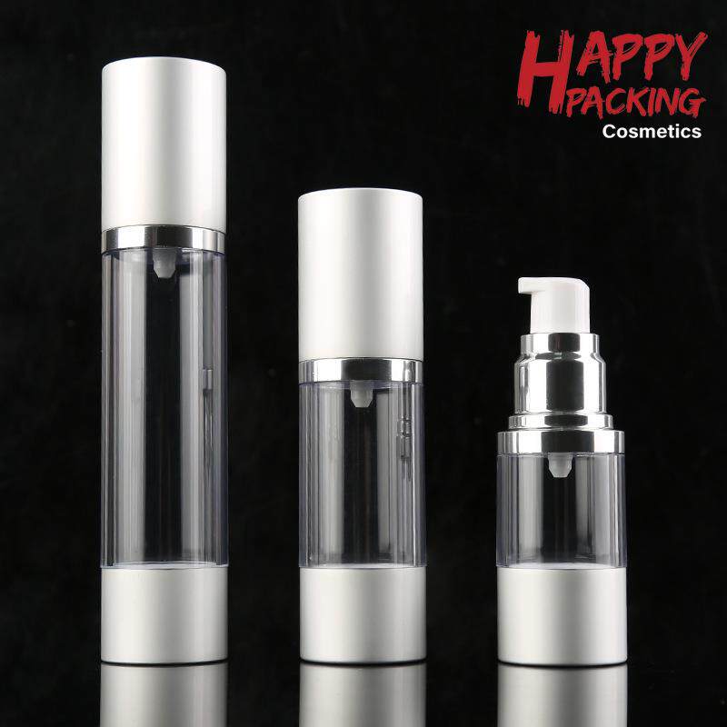 15ML/30ML/50ML哑银电化铝真空瓶护肤品乳液包装瓶