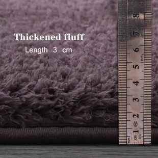 加厚可SBR A08机洗丝毛长防毛客厅卧室家地毯滑减震客厅卧室用地