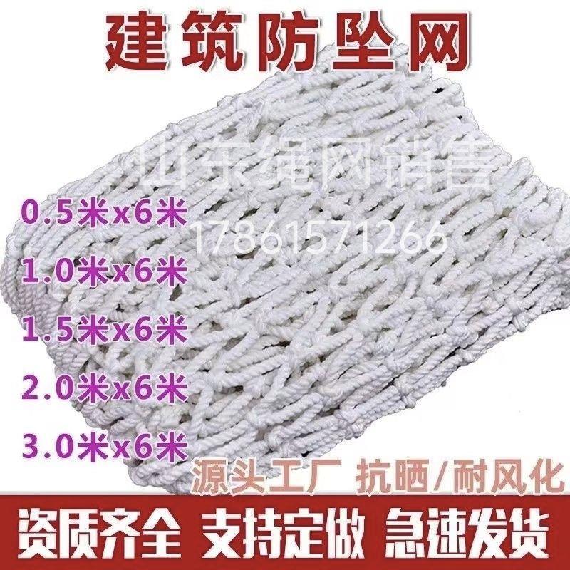 建筑工地用安全网防护网平网兜网钢结构防护网工地外架白色防坠网