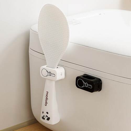Wall-Mounted Kitchen Organizer for Rice Cooker Spatulas and