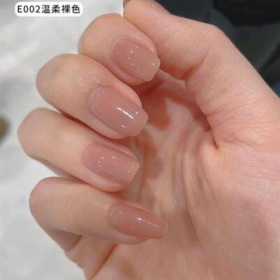 24Pcs Transparent White French Tips Press On Nails False Nai