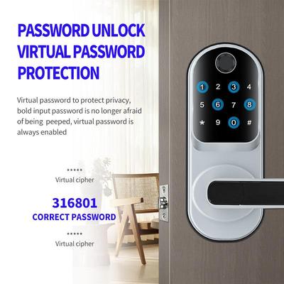 外贸免开室孔内木RF-S829门单舌智用能锁指纹app通通锁民宿家电子