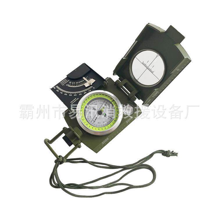 多用途绿色指南针户外罗盘K4074准确户外美式指南针