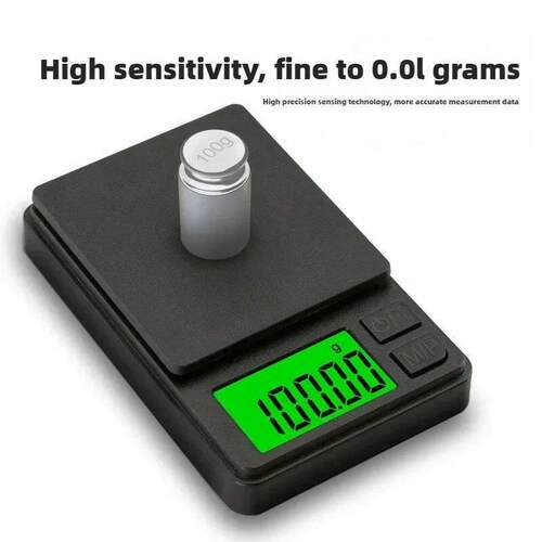 Precision Pocket Scale 1000g X 0.01g - Digital Gram, Food, J