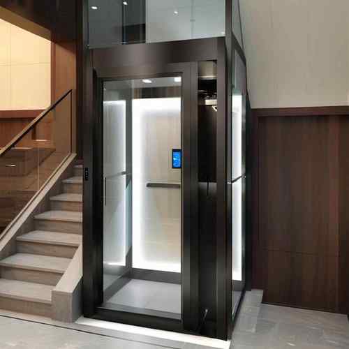 家用电梯二三四层覆式别墅阁楼自建房液压曳引小型室内外电梯